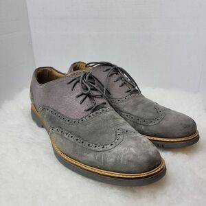 Cole Haan Great Jones Wingtip Oxford Dark Gull Grey C12153 Shoes Size 13